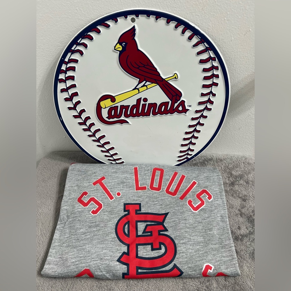 St. Louis Cardinals Women’s Tee and Tin Sign - Picture 16 of 16